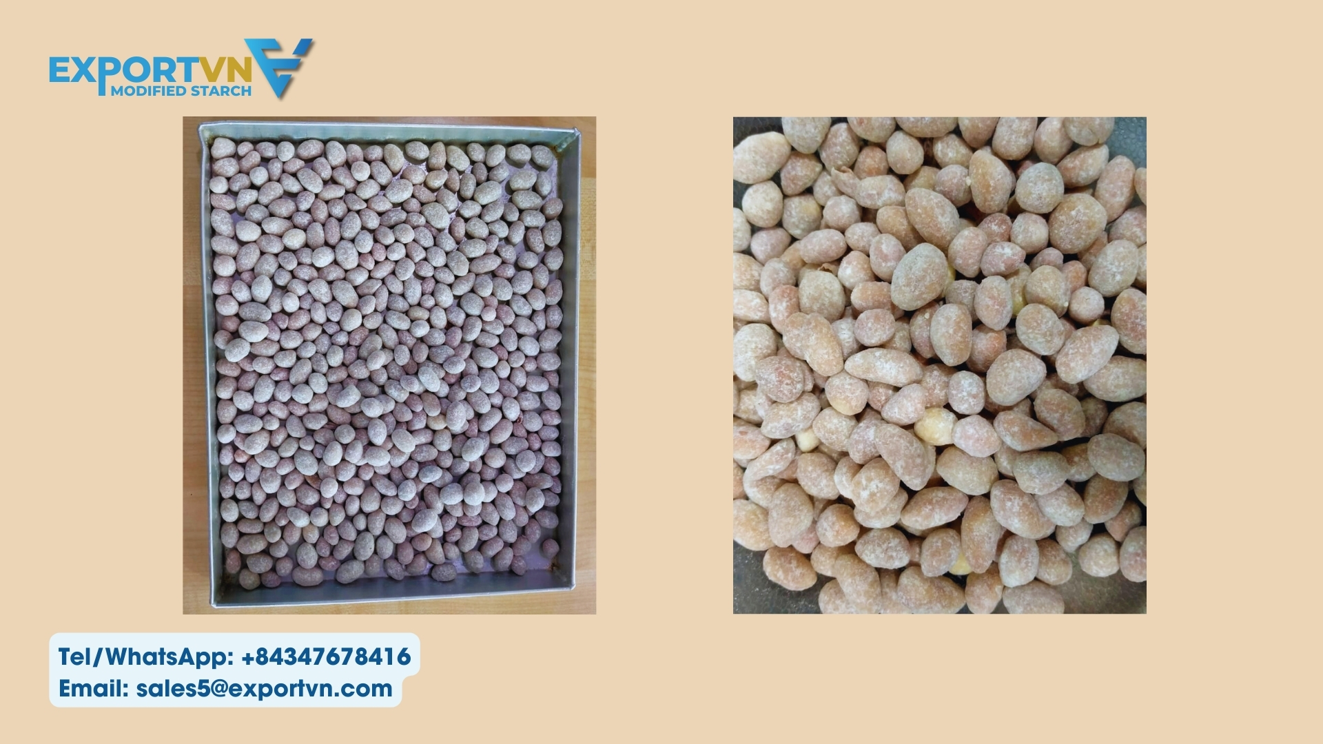 The function of Modified Tapioca Starch for coating peanuts