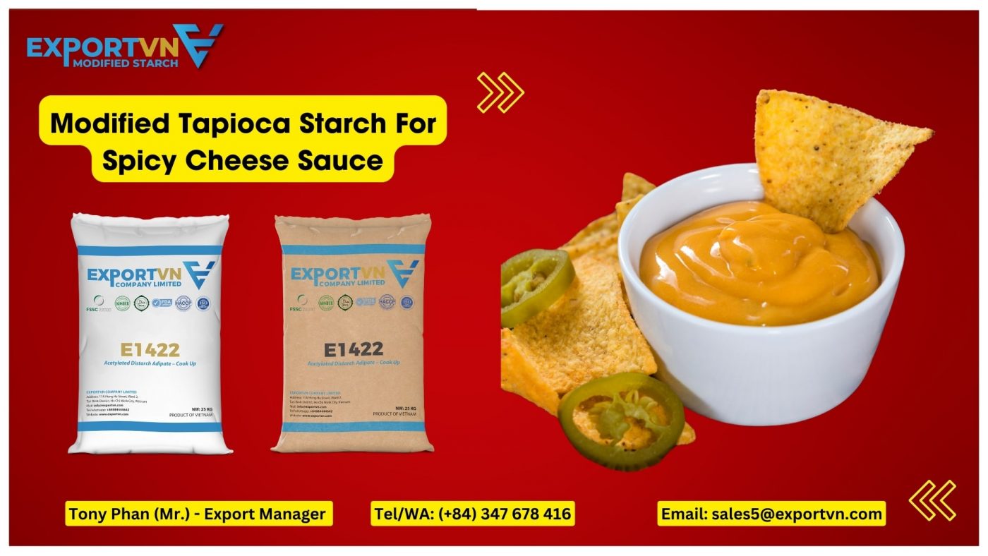 Modified Tapioca Starch E1422 (BULFLO) For Spicy Cheese Sauce